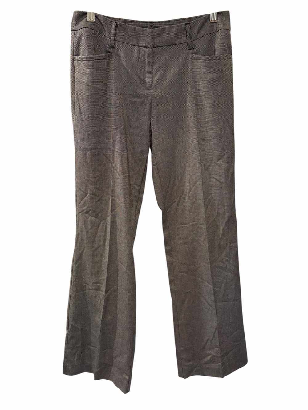 Apt. 9 Curvy Fit Gray Dress Pants Size 4 Bootcut Career Stretch Slacks